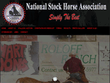 Tablet Screenshot of nationalstockhorse.com